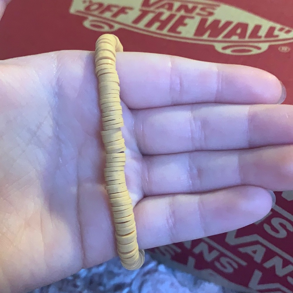 It’s a clay bead bracelets